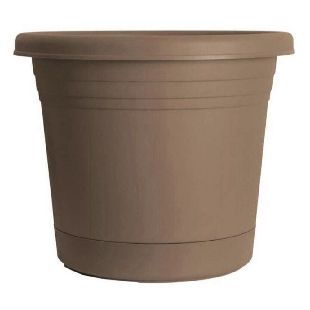 Rugg 6 Inch Polyresin Rolled Rim Round UV Resistant‎ Indoor & Outdoor Planter